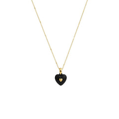 Nicolette Enamel Heart Necklace