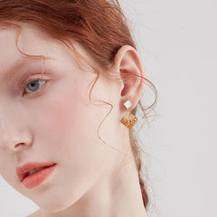 Marielle Crystal Square Drop Earrings