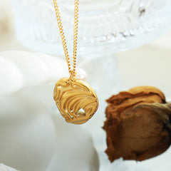 Freshwater Pearl Sculptural Pendant Necklace