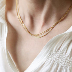 Daphne Chain-Link Layered Necklace
