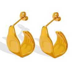 Irregular Sculptural Hoop Earrings
