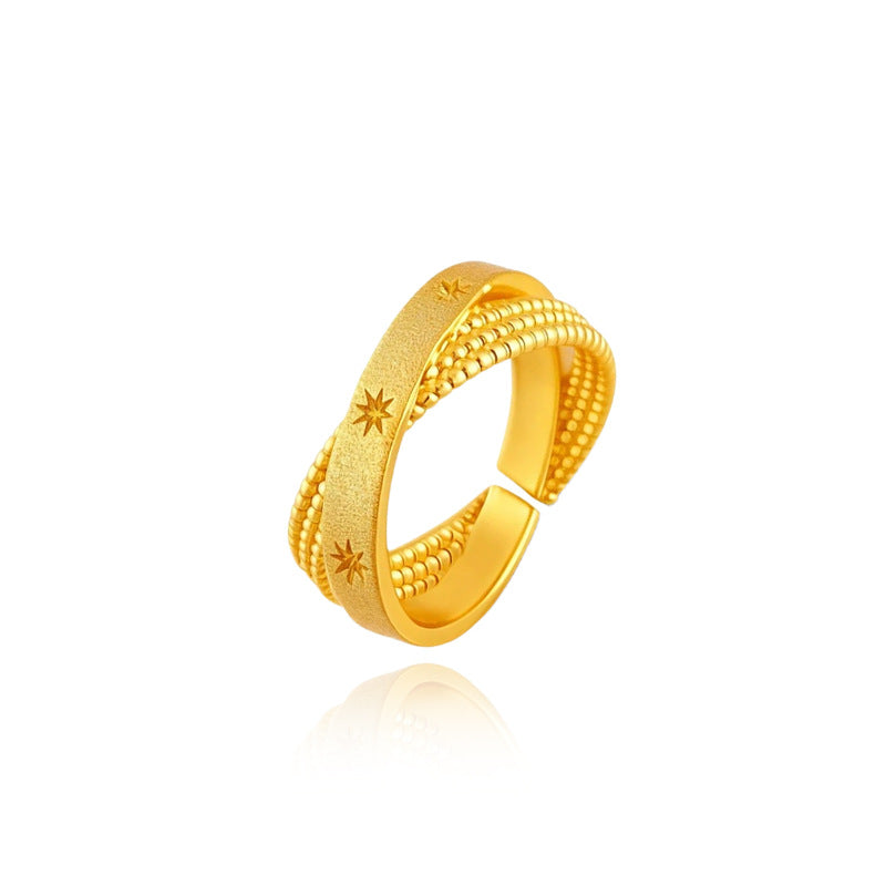 Nicolette Dainty Starburst Adjustable Ring