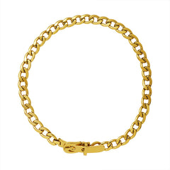 Buckle-Detail Chain Choker Necklace