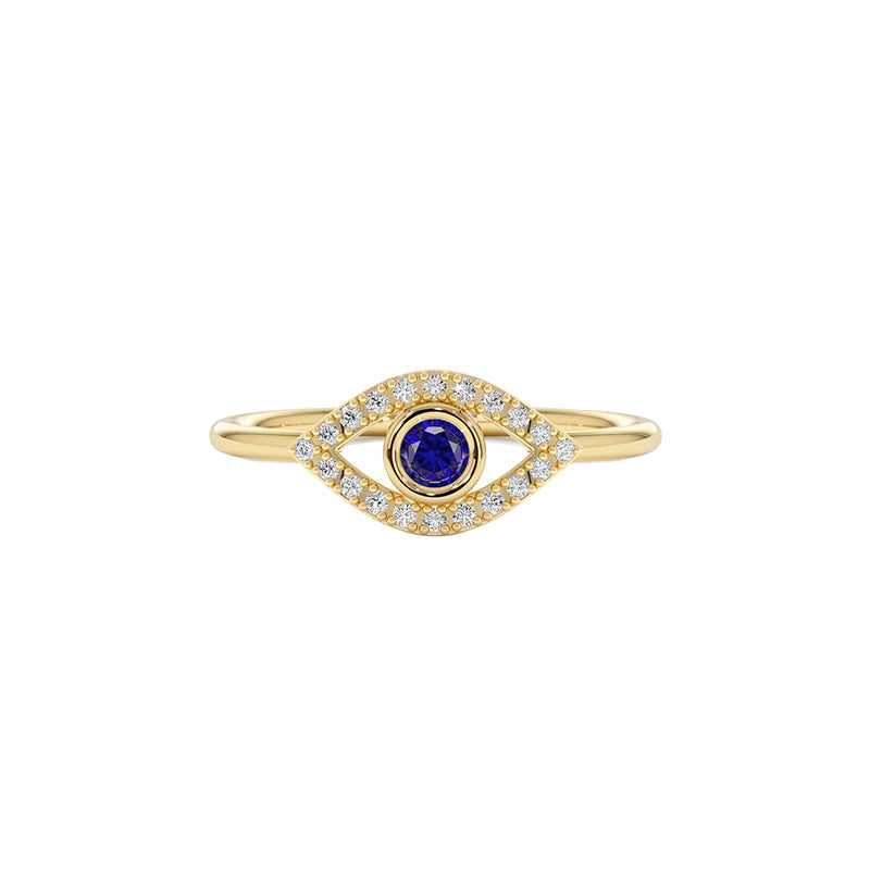Nadine Pavé Evil Eye Adjustable Ring