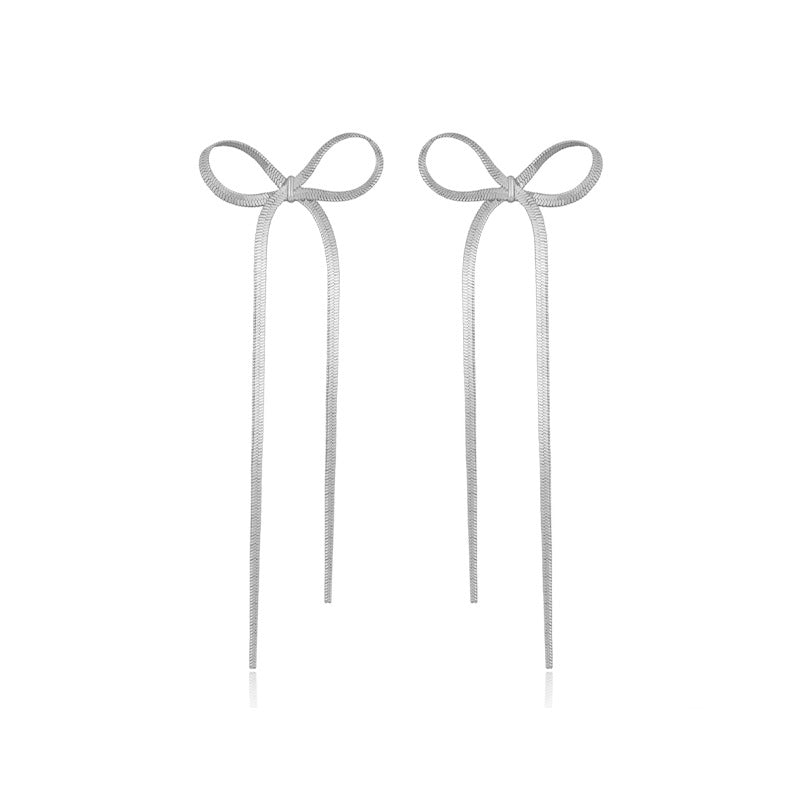 Nicolette Bow Drop Earrings