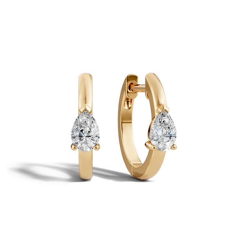 Nadine Pavé Teardrop Stud Earrings No. 518139