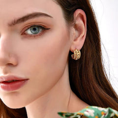 Nicolette Vintage-Inspired Twisted Hoop Earrings