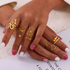 Geometric Open Statement Ring Collection