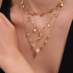 Celestial or Floral Charm Necklace