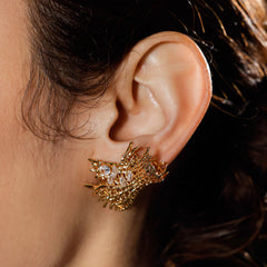 Marielle Vintage-Inspired Pavé Stud Earrings