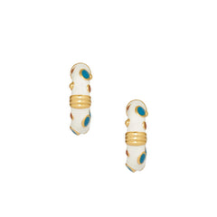 Nadine Vintage-Inspired Enamel Stud Earrings
