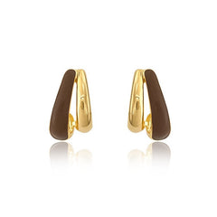 Nicolette Vintage-Inspired Enamel Stud Earrings