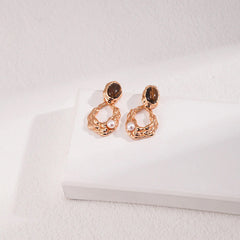 Nadine Organic Tiger-Eye Stud Earrings
