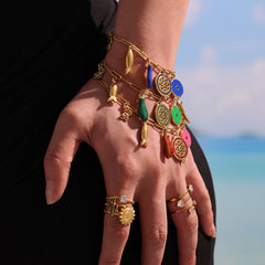Enamel Charm Bracelet, Anklet or Pendant Pack