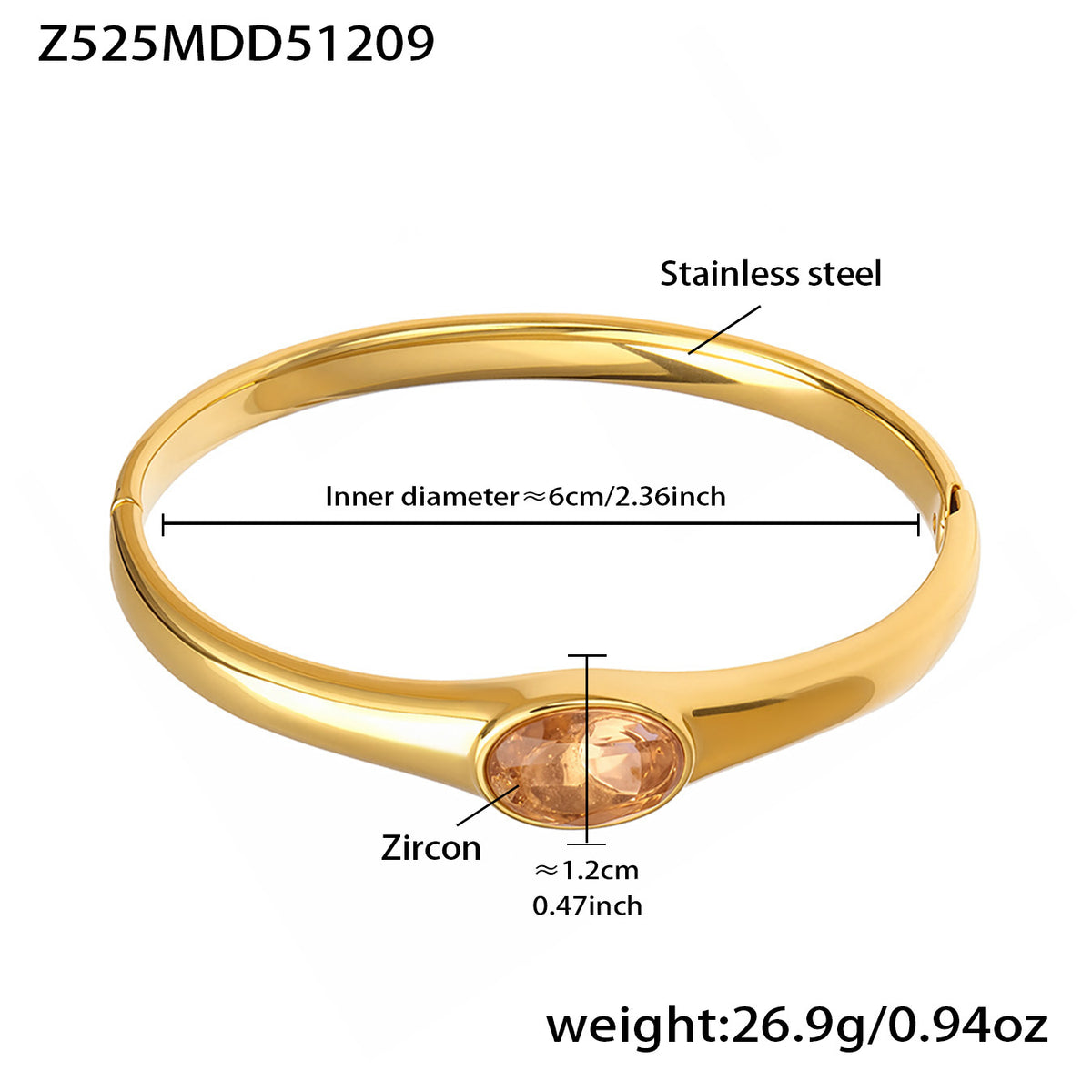 Cubic Zirconia Centerpiece Clasp Bangle Designs