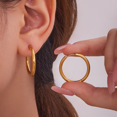 Polished Minimal Huggie Hoop Earrings