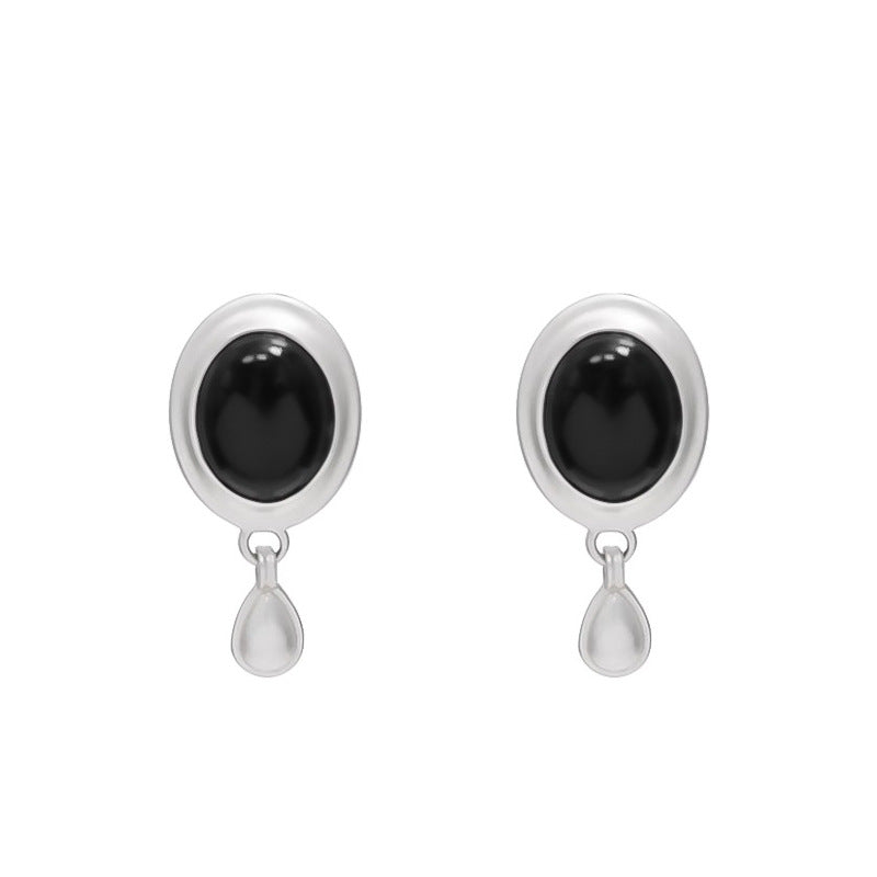 Nadine White Mother-of-Pearl Teardrop Drop Earrings