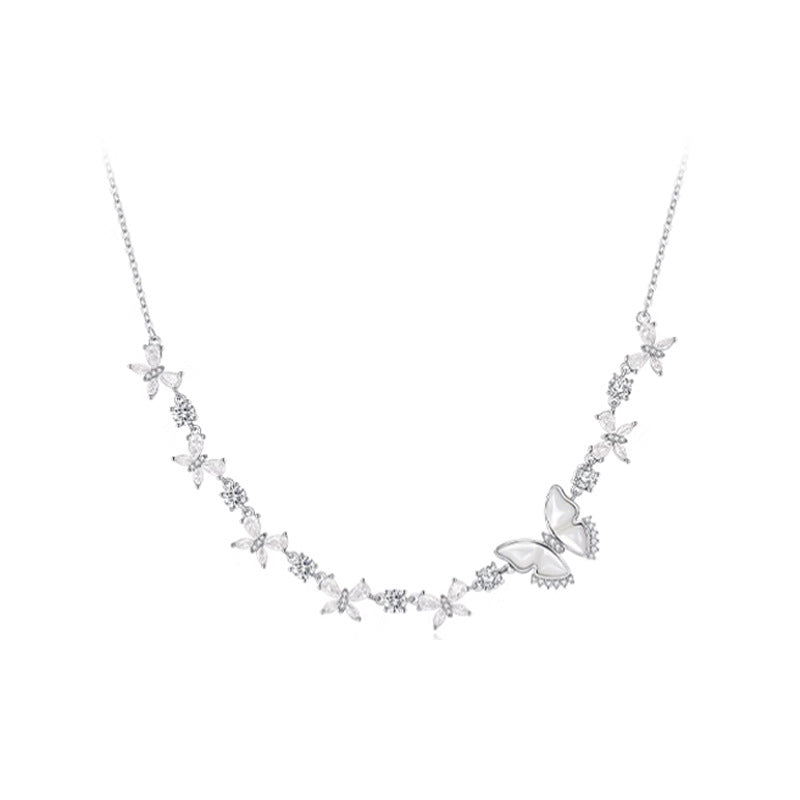 Marielle Pavé Butterfly Choker Necklace