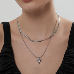 Nicolette Heart Layered Necklace