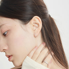 Nadine Minimalist Pavé Stud Earrings
