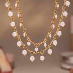 Pearl-Look Tassel Necklace or Bracelet