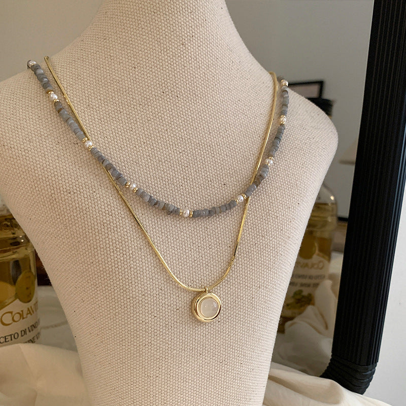 Nicolette Modern Layered Necklace
