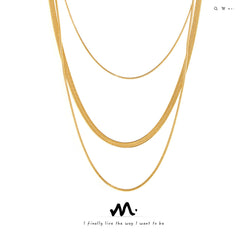 Triple-Layer Stainless Steel Necklace