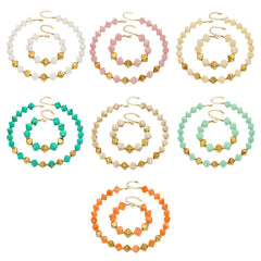 Faceted Color Resin Geometric Jewelry