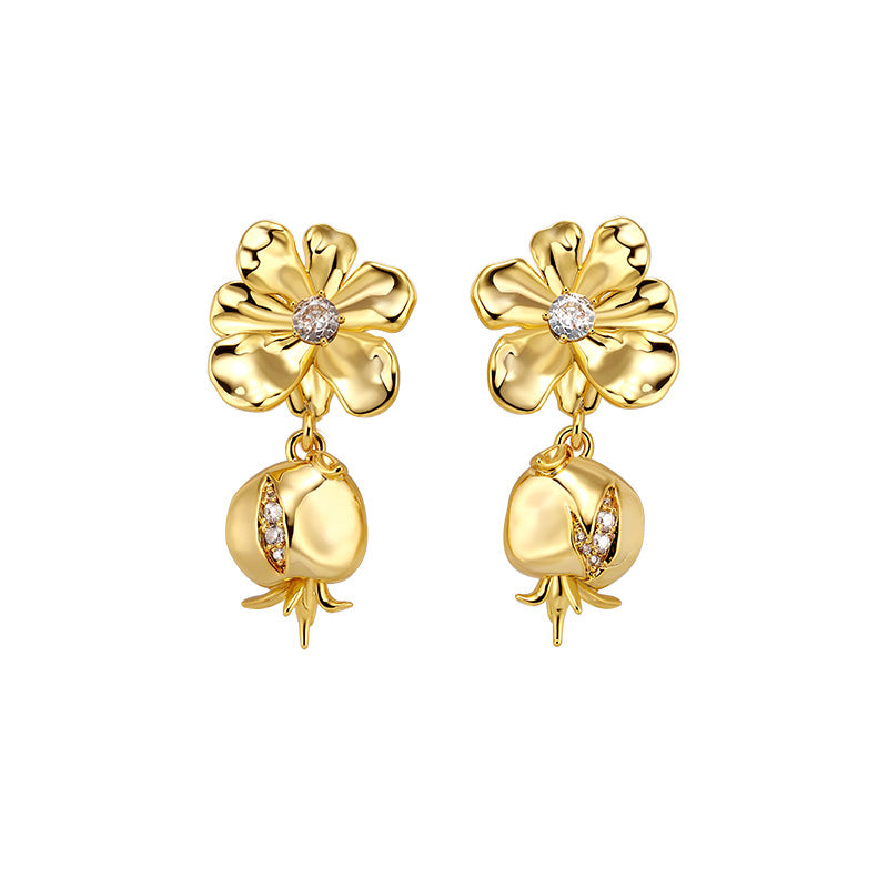Marielle Vintage-Inspired Floral Stud Earrings