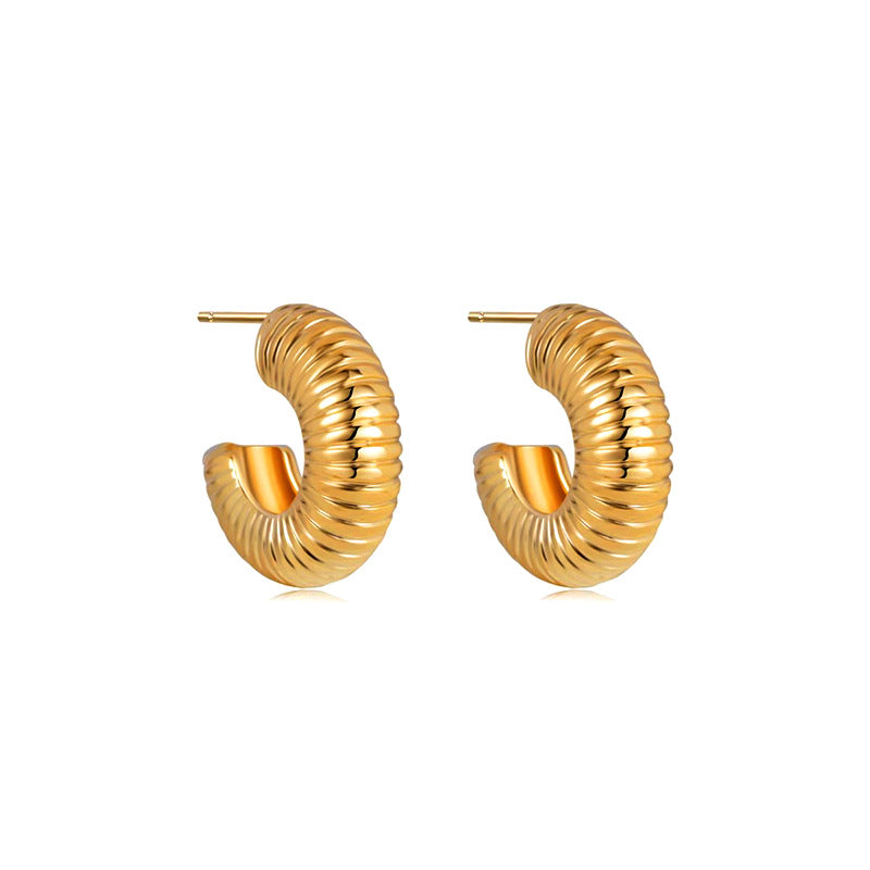 Nadine Geometric Hoop Earrings