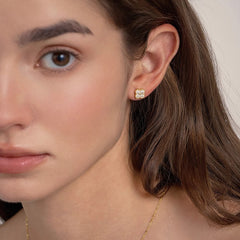 Daphne Dainty Clover Stud Earrings