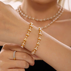 Pearl-Look Bead Necklace or Bracelet