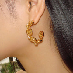 Nicolette Vintage-Inspired Pavé Stud Earrings No. 747195