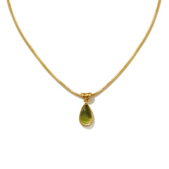 Camille Vintage-Inspired Teardrop Pendant Necklace