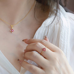 Marielle Romantic Clover Choker Necklace