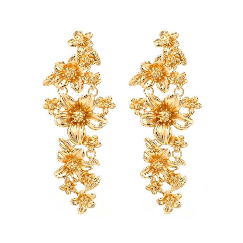 Daphne Vintage-Inspired Floral Drop Earrings
