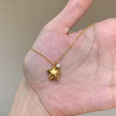 Nicolette Vintage-Inspired Star Necklace