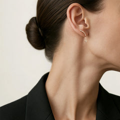 Nicolette Pavé Starburst Drop Earrings