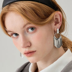 Nadine Statement Tassel Drop Earrings No. 473019