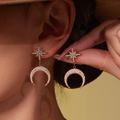 18K Gold-Plated Crescent and Starburst Jewelry