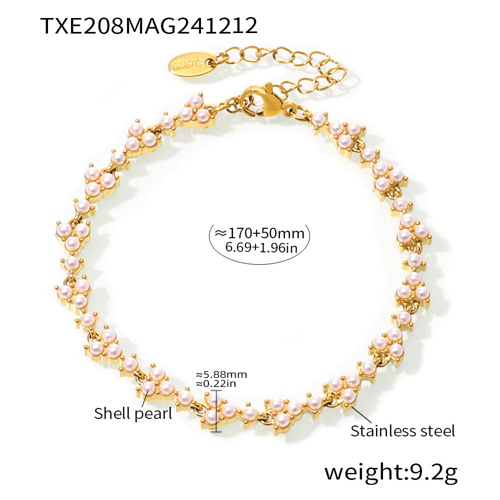 Pearl-Look Bead Necklace or Bracelet
