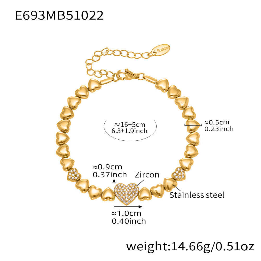 18K Gold-Plated Ocean Charm Bead Bracelets