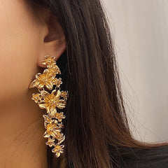 Daphne Vintage-Inspired Floral Drop Earrings