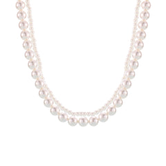 Shell Pearl-Look Necklace, Earrings & Ring