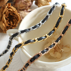 Braided Cord Link Necklace or Bracelet