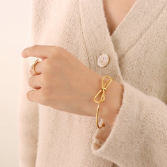 Bow Detail Open Ring