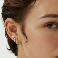 Nadine Pavé Teardrop Stud Earrings No. 518139