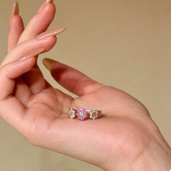 Nadine Dainty Floral Adjustable Ring