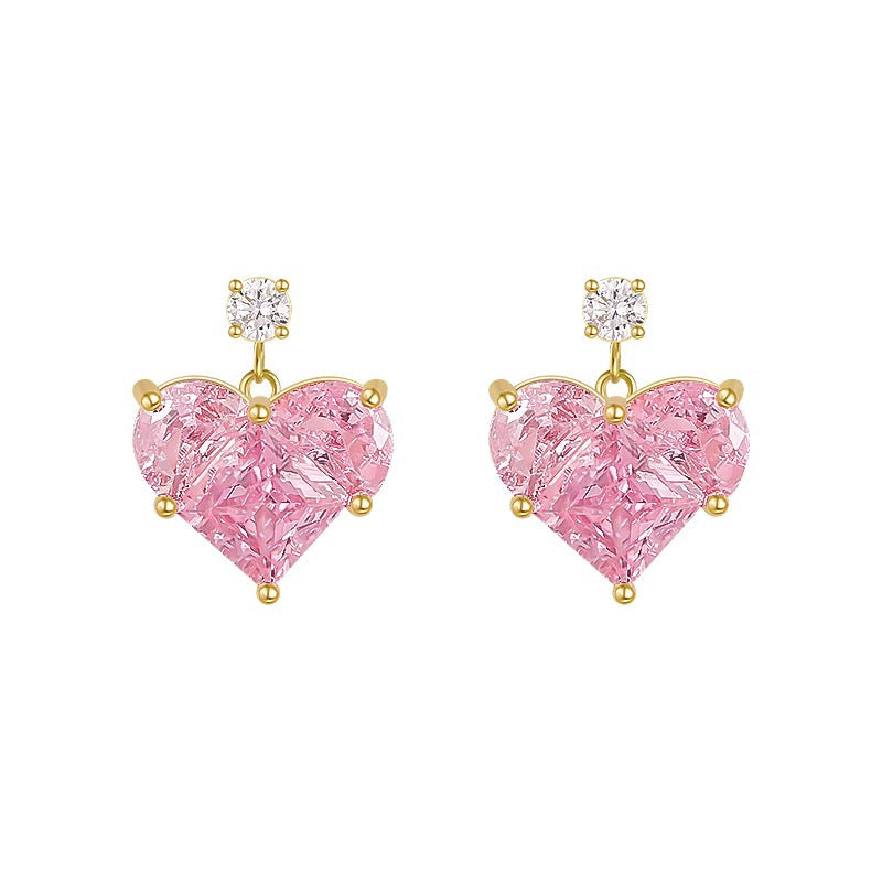 Nicolette Dainty Heart Drop Earrings