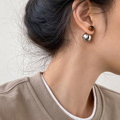 Daphne Vintage-Inspired Tiger-Eye Sphere Stud Earrings